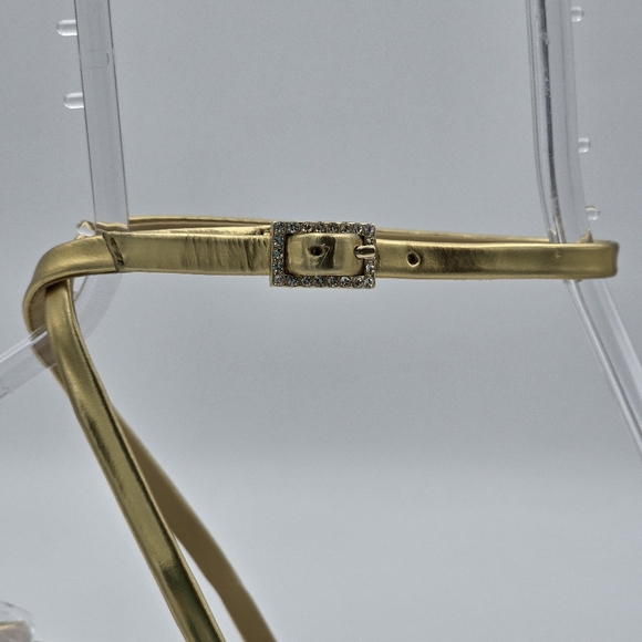 Badgley Mischka Callie Beaded Heel Sandals, Gold, Women's 7.5 - Picture 2 of 16